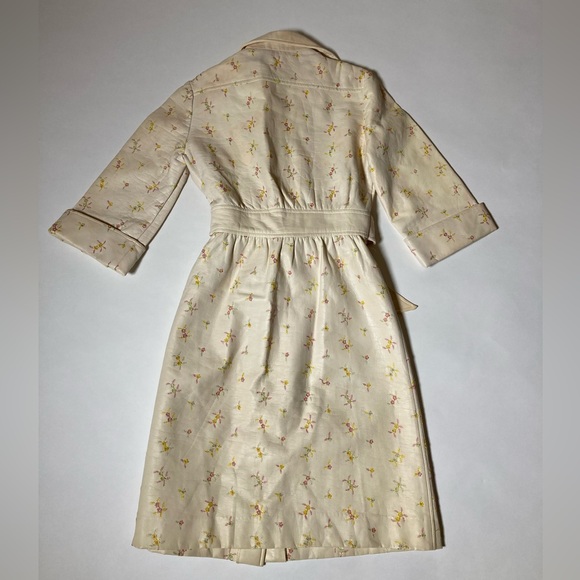 Vintage Jason David embroidered faux leather Trench Coat Size S - Picture 2 of 15